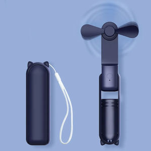 手持迷你便携式风扇3合1手折叠风扇<span class=keywords><strong>Usb</strong></span>充电个人可爱小口袋风扇带电源组