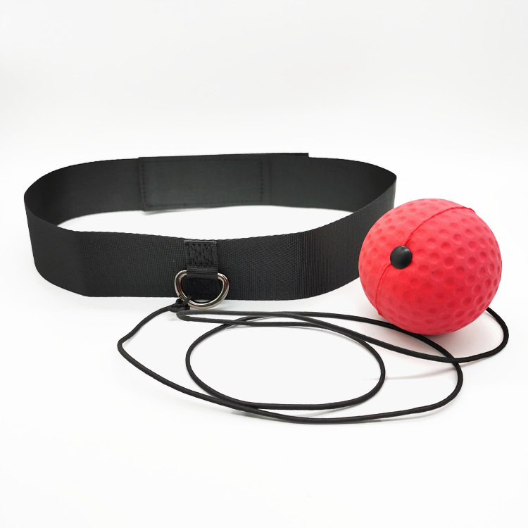 Diadema de nylon + bola de peso de goma roja