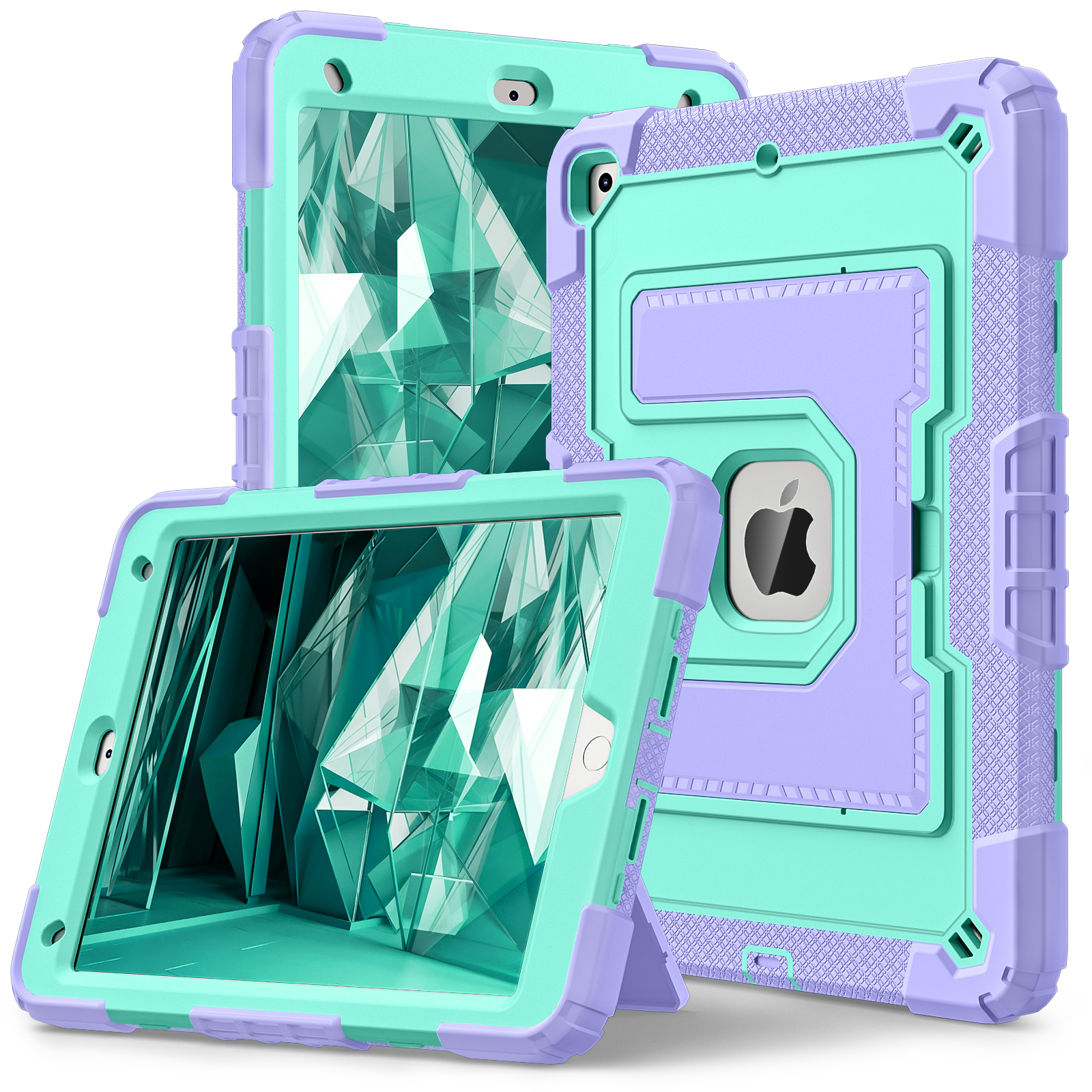 Purple + Mint Green