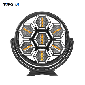 Moka Lite Retro - 7 Round Pieces 3in1 <strong>Light</strong> LED Stage Lamp RGB DMX Matrix Illumination Disco Party <strong>Light</strong> Background Lighting
