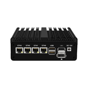 <strong>Quad</strong> <strong>Core</strong> <strong>Processor</strong> Fanless 4Lan Small Industrial <strong>Computer</strong> 2.5 G Lan Barebone Soft Router Intel 12Th Pfsense Mini Pc N150 N100