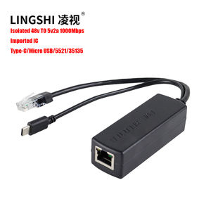 Isolated DC <strong>Output</strong> 5V up Out Power 12W 24W PoE Spliter Cable 10/100/1000M One Channel PoE Splitter. - Product Image 1