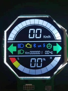 TN 7 Segment Monochrome LCD-Displays mit grüner Hintergrund beleuchtung Wechsel richter USV Niedrigpreis-LCD-Module - Product Image 5