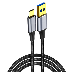 尼龙编织镀金USB3.0 5gbps超快数据传输扩展电缆USB A公对公/母/USB C/Micro-B OTG线