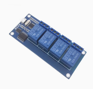 Modulo relè a 4 canali 5V, scheda di controllo relè con indicatore luminoso, ingresso relè USB - Product Image 3