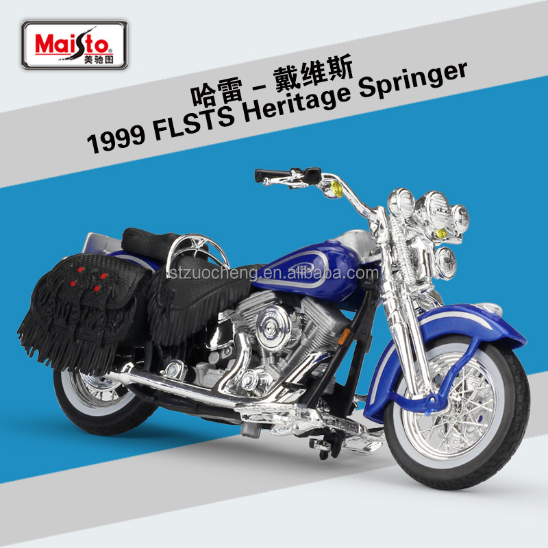 Harley 1999 FLSTS Heritage Softail Springer bleu