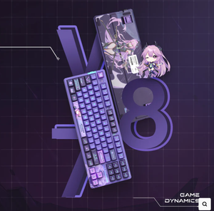 ATK V87 Pro OEM teclado-espaciador instalación 2,4G/BT/cable tri-modo RGB intercambiable en caliente PBT Keycaps Keychron K8 Pro reemplazo