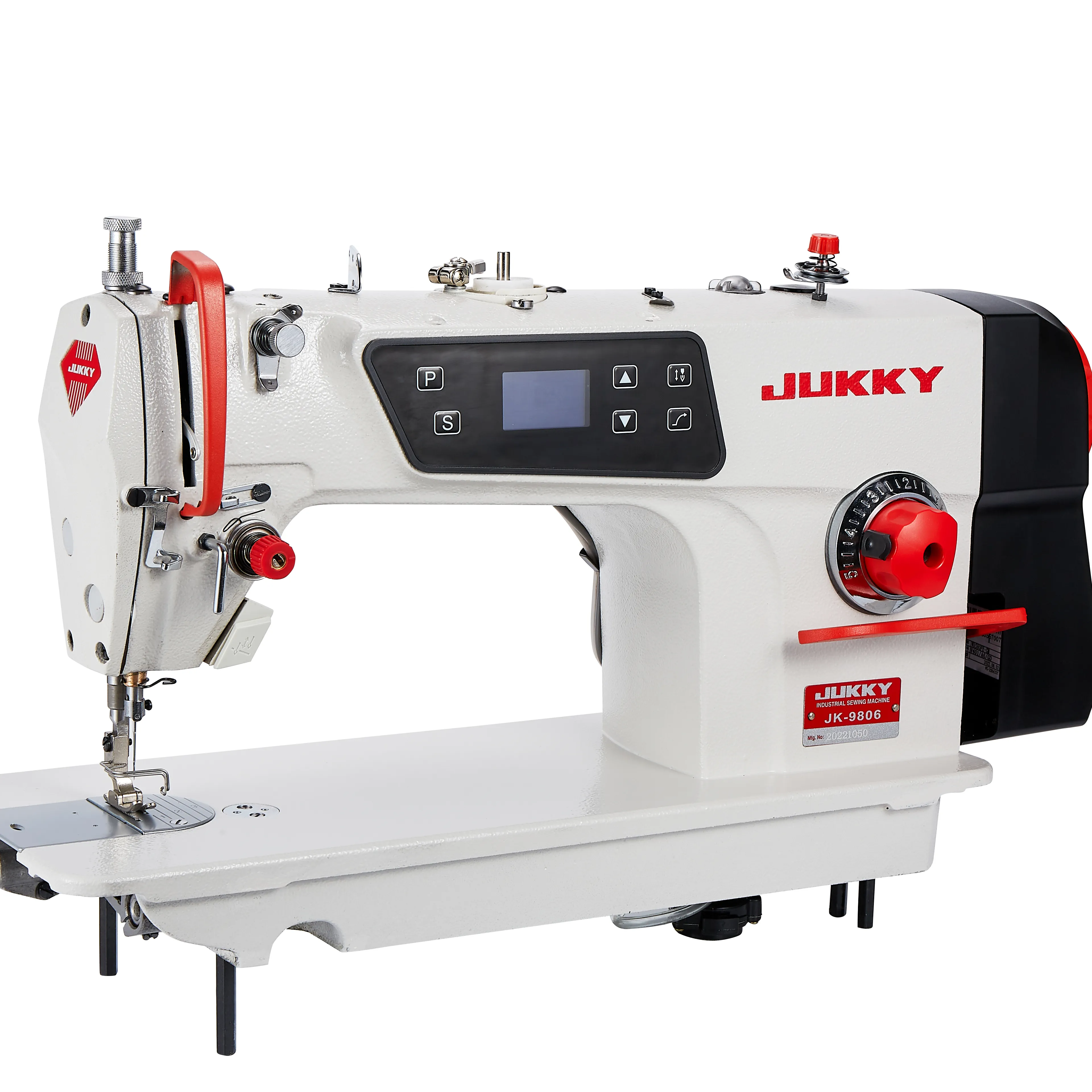 JUKKY-servomotor usado, máquina de coser industrial de punto de bloqueo de aguja única, dispositivo directo 9800