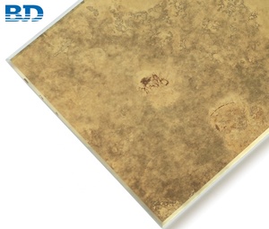 Tường Trang Trí Hun Khói Cổ Vát Cạnh Vàng Gương Tàu Điện Ngầm Gạch - Product Image 6