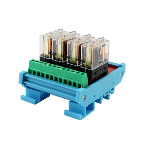Oshangming 4 <strong>Input</strong> 4 <strong>Relay</strong> <strong>Output</strong> Board 12V/24V <strong>Relay</strong> Module IO Board 10A 1NO 1NC for Light - Product Image 1