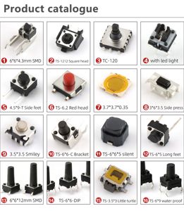 TS24CA 1.8mm 3.5mm pulsante rettangolo 50mA attacco orizzontale 4.55mm SPST 12V SMD interruttori tattili ROHS - Product Image 2