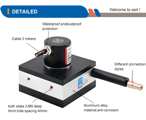 HY78S-3000mm Zug draht verschiebung sensor, linearer Draht codierer, Drahtseil verschiebung sensor - Product Image 6