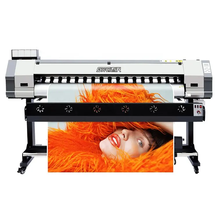 Impressora digital sp ao ar livre eco solvente, impressora 1.6 m de inkjet com papel de transferência, máquina de impressão, preço plotter