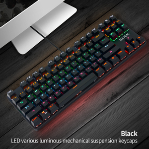 Bajeal-Teclado mecánico para videojuegos con cable, 87 teclas, resistente al agua, RGB, con teclas de función multimedia - Product Image 5
