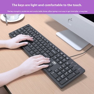 Silent Wired Chocolate Film <strong>Keyboard</strong> USB Interface Plastic Desktop <strong>Computer</strong> <strong>Keyboard</strong> for Gaming Office Typing Home Notebook <strong>Use</strong>