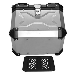 OEMアルミニウム合金トランク55Lオートバイテールボックス収納ボックス収納ボックスオートバイトップケース