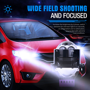 Yeni varış LP38 6500K 60000LM 3 inç tahribatsız çift aydınlatma kupası vurgulamak Strobe Lens Bi <span class=keywords><strong>LED</strong></span> lazer projektör ampuller