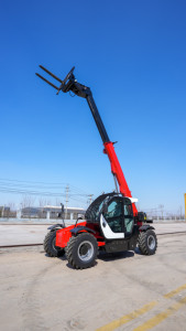 Kova inşaat kaldırıcı Telehandler ile T-116 4Ton 7M teleskopik Handler tüm arazi çiftlik teleskopik Forklift - Product Image 6