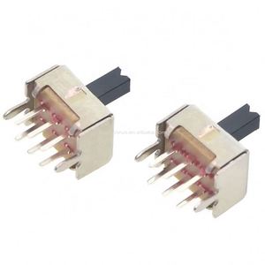 Slide <strong>Switch</strong> Toggle <strong>Switch</strong> SS22D07 <strong>2P2T</strong> 6Pins Vertical Handle High 5Mm SS-22D07 VG5 - Product Image 1