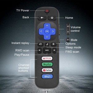Popüler 17 tuşları toptan TV uzaktan kumanda yedek uzaktan kumanda sadece Roku TV için uyumlu TCL troku akıllı tv'ler için - Product Image 4