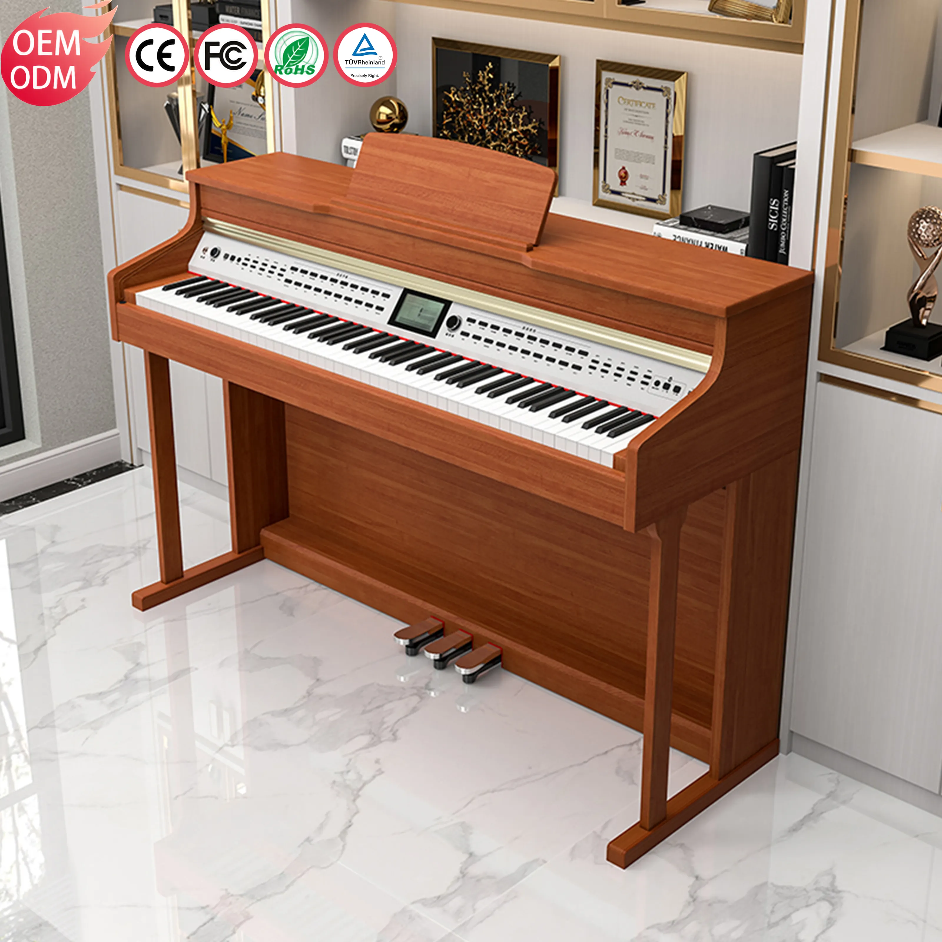 KIMFBAY digitale Tastatur elektronische Klavier instrumente 88 Tasten Tastatur Klavier Digital piano 88 gewichtete Tasten
