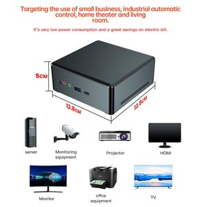 Mini-pc AMD Ryz-en 5 3550H, 4K, HTPC Barebone ryz-en 7 2700U, ordenador de escritorio, compatible con Win10 pro, Linux, WiFi, tipo-c - Product Image 5