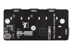 PCIe zu USB 3.2 Gen1 Adapter für Raspberry Pi CM4 IO Board 4-Port Industrial Expansion Hot-Swap able CE/FCC-zertifiziert - Product Image 3