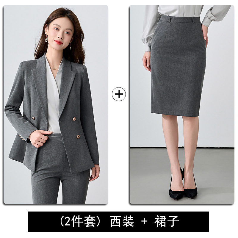 Grey suit skirt
