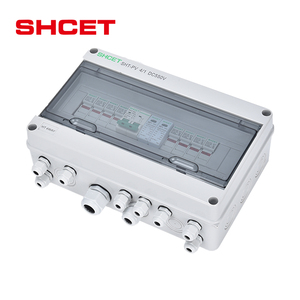 メーカーSHCET 4 in 1 out 4 input 2 out 1000VDC HA IP65プラスチック防水配電ソーラーDCpvコンバイナーボックス4ストリング - Product Image 2