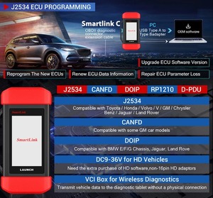 Lancio 2024 X431 PAD V Elite 10.1 pollici strumenti di diagnostica per auto J2534 programmazione Online ECU codifica DOIP può FD padv Smartlink C