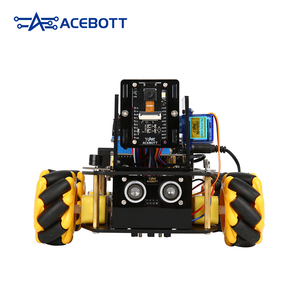 ACEBOTT ESP32 IoT WiFi Rueda Programable Evitación de obstáculos Seguimiento Codificación de arañazos Arrancador Robot inteligente Kit de coche para Arduino