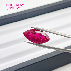 Cadermay 11 รูปร่างห้องปฏิบัติการเพาะทับทิมหลวมอัญมณีทับทิมสังเคราะห์ที่มีขนาดเล็กและรวมสําหรับการทําเครื่องประดับ - Product Image 4