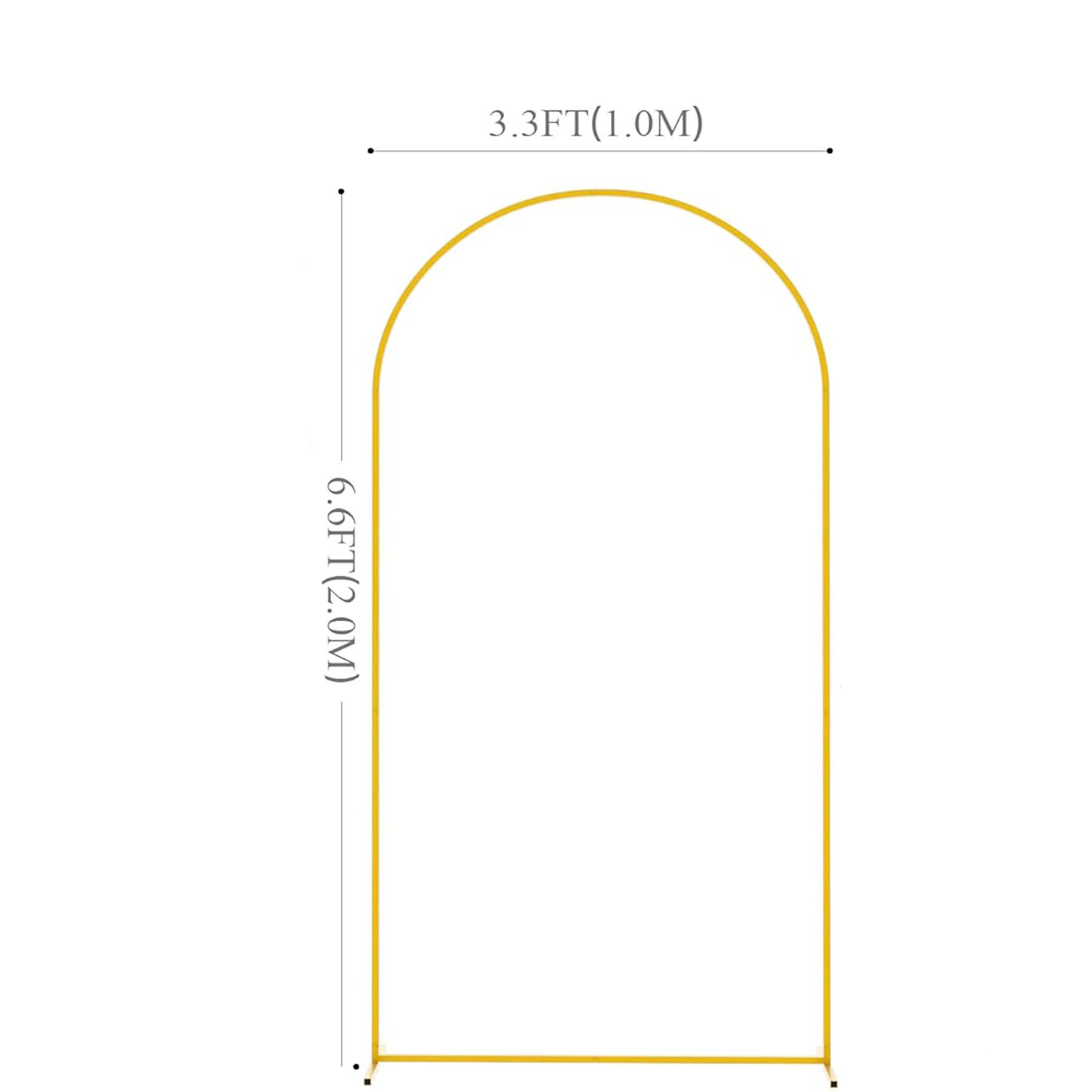 Vertical arch style 1.0*2.0 6.6ft Gold