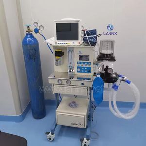 LANNX uSpire 2A + למעלה-כיתה כירורגית פעולה הרדמה מכונה ציוד נייד בית חולים נייד הרדמה מכשיר