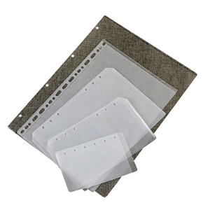 A4/A5/A6/A7/B5 6穴バインダージッパーフォルダプラスチック防水ポケットPVCポーチ - Product Image 1