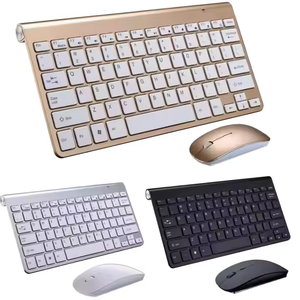 Venta al por mayor 2-en-1 Mini Wireless 2,4G Teclado y ratón Set Delgado Personal PC Computadora Juego de moda Combinación multimedia - Product Image 2