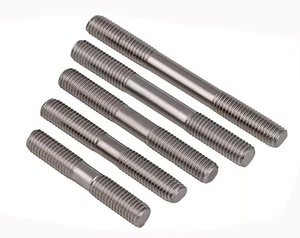 M8 A2-70 cấp thép không gỉ <span class=keywords><strong>Stud</strong></span> bu lông 100mm Chiều dài phẳng Hex đầu đôi kết thúc ren kẽm mạ vít Rod - Product Image 1