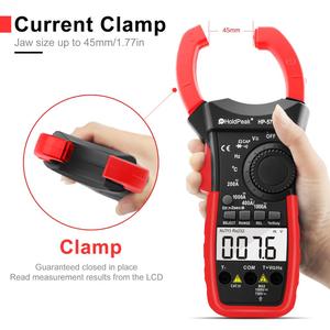 Multímetro de abrazadera digital HoldPeak 570T-APP AC/DC de rango automático de 4000 dígitos con función de aplicación y medición de resistencia - Product Image 5