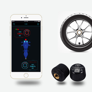 摩托车TPMS传感器Ble4.0 TPMS适用于带通用2 TPMS传感器的安卓iOS手机轮胎压力检测器 - Product Image 1