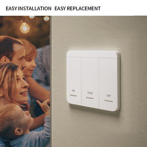 Interruttori per luci con telecomando Wireless a 2 pulsanti aperti, chiudere due canali produttore di interruttori a parete con telecomando - Product Image 6