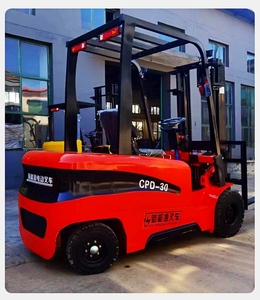 Piccolo carrello elevatore elettrico a quattro ruote idraulico per transpallet montato su sedile per carico e scarico di Stack-and-Pickup - Product Image 4