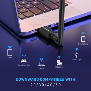 EDUP EP-B3552Plus 200米2合1 USB Wifi蓝牙5.3适配器网卡支持多个同时连接 - Product Image 3