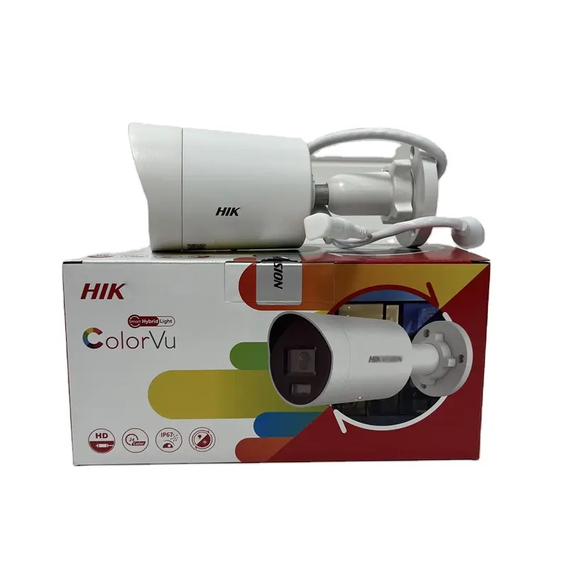 OEM Hik DS-2CD2047G2-LU/SL 4MP मानव/वाहन डिटेक्शन ColorVu स्ट्रोब लाइट श्रव्य चेतावनी फिक्स्ड मिनी आईपी पो बुलेट नेटवर्क कैमरा