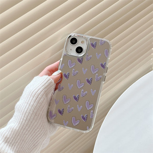 เคสป้องกันฝาครอบเนื้อแข็งลายภาพวาดสีน้ำมันสำหรับโทรศัพท์มือถือดีไซน์กระจกแต่งหน้าน่ารักใช้ได้กับ16 14 Pro - Product Image 4