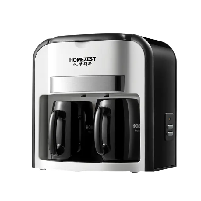 HOMEZEST CM-902 iki kahve fincanları ve çay makinesi ev kullanımı standart damla kahve makinesi