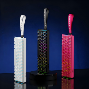 Eweadn dk63 phím 60% không dây cơ khí chơi game Bàn phím RGB Backlit nhỏ gọn có thể sạc lại OEM tùy chỉnh cung cấp - Product Image 1