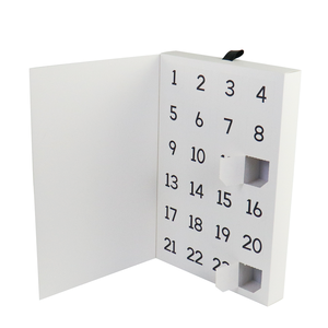 Groothandel noel Advent Kalender pembe kirpiklere Marvel doldurun kendi Mini noel numaraları çıkartmalar kart Advent takvimi mücevher kutusu - Product Image 3