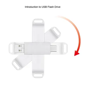 Unità Flash USB a doppia interfaccia per Android nuova scheda di memoria del telefono cellulare di espansione del Computer a doppio uso di archiviazione fotografica - Product Image 4