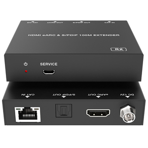 Extensor óptico HDMI Toslink EARC sobre Cat 6 hasta 100m para sistema de cine en casa - Product Image 4
