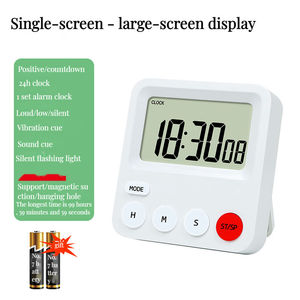 Timer digitale da cucina Timer conto alla rovescia LED HD Display multifunzione sveglia suono Flash vibrazione promemoria funzione memoria - Product Image 6